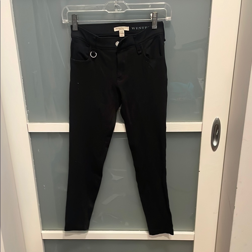 Burberry Black Skinny Pants, XS